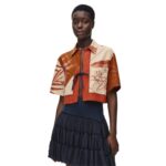 LOEWE CROPPED SHIRT IN COTTON AND SILK