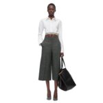 LOEWE CROPPED TROUSER IN WOOL