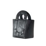 MARNI BLACK LEATHER SWEEDY SMALL TOTE BAG