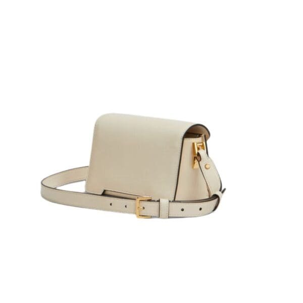 MARNI CREAM LEATHER TRUNKAROO MINI SHOULDER BAG