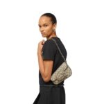 GUCCI HORSEBIT 1955 MINI SHOULDER BAG IN BEIG AND EBONY