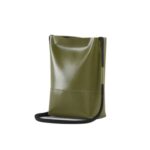MARNI GREEN CROSSBODY BAG WITH SHOELACE STRAP