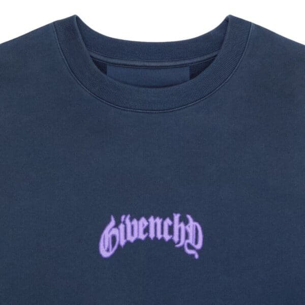 GIVENCHY BOXY FIT SWEATSHIRT IN FLEECE WITH REFLECTIVE ARTWORK