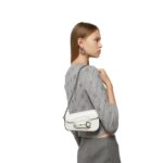 GUCCI HORSEBIT 1955 MINI SHOULDER BAG IN WHITE LEATHER