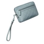 GUCCI GG RUBBER EFFECT CROSSBODY BAG IN LIGHT BLUE