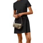 GUCCI HORSEBIT 1955 MINI SHOULDER BAG IN BEIG AND EBONY