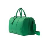 GUCCI GG RUBBER EFFECT MEDIUM DUFFLE BAG GREEN LETAHER