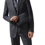 GUCCI GG RUBBER EFFECT CROSSBODY BAG IN BLACK LEATHER