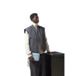 GUCCI GG RUBBER EFFECT CROSSBODY BAG IN LIGHT BLUE