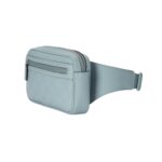 GUCCI GG RUBBER EFFECT BELT BAG IN LIGHT BLUE