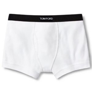 TOM FORD COTTON BOXER BRIEFS WHITE