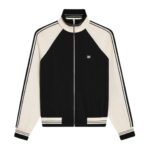 CELINE TRACKSUIT JACKET IN DOUBLE FACE JERSEY BLACK-ECRU