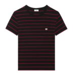 CELINE TRIOMPHE REGULAR T SHIRT IN STRIPED JERSEY