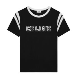 CELINE LOOSE T SHIRT IN COTTON JERSEY