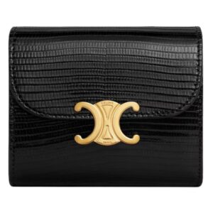 CELINE SMALL FLAP WALLET TRIOMPHE IN LIZARD