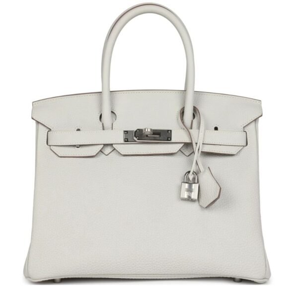HERMÈS BIRKIN 30 GRIS PALE TOGO PALLADIUM HARDWARE