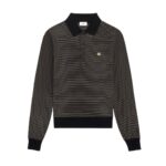 CELINE TRIOMPHE POLO SHIRT IN STRIPED JERSEY