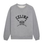 CELINE LOOSE BLASON SWEATSHIRT IN COTTON FLEECE