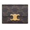 CELINE COMPACT WALLET WITH COIN TRIOMPHE IN CANVAS