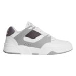 CELINE TRAINER CT 09 LOW LACE UP SNEAKER IN CALFSKIN AND MESH OPTIC WHITE-GREY