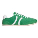 CELINE JOGGER LOW LACE UP SNEAKER WITH TRIOMPHE IN SUEDE CALFSKIN AND CALFSKIN