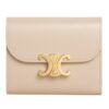 CELINE SMALL FLAP WALLET TRIOMPHE IN SHINY CALFSKIN PEBBLE - Image 2