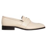 CELINE MALAQUAIS TRIOMPHE LOAFER IN POLISHED BULL MILK
