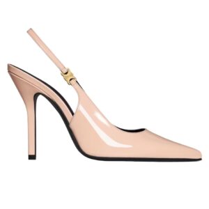 CELINE JUDY TRIOMPHE STILETTO PUMP IN PATENT CALFSKIN BLUSH