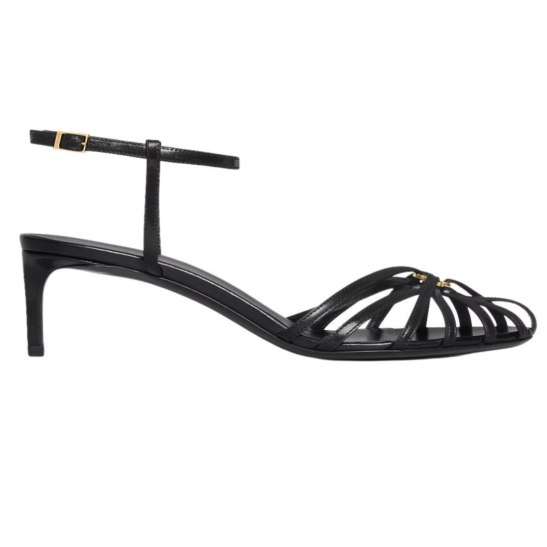1-1133-2.jpg CELINE TRIOMPHE SANDAL IN LAMBSKIN BLACK