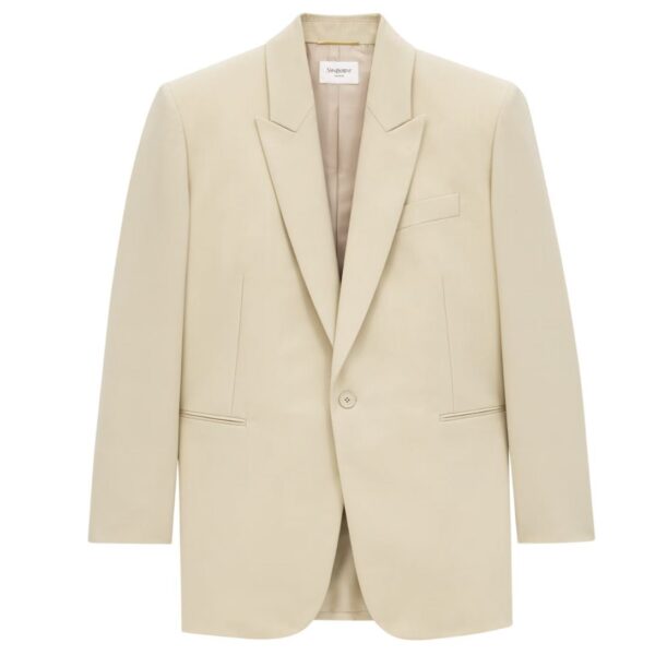 SAINT LAURENT JACKET IN LIGHT WOOL