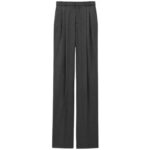 SAINT LAURENT WIDE LEG PANTS IN CASHMERE