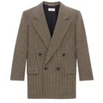 SAINT LAURENT JACKET IN VICHY WOOL