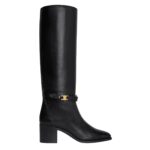 CELINE GARANCE TRIOMPHE STRAP HIGH BOOT IN CALFSKIN