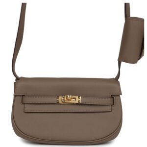 HERMÈS KELLY MOOVE ETOUPE SWIFT GOLD HARDWARE