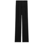 SAINT LAURENT TUXEDO PANTS IN GRAIN DE POUDRE