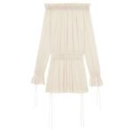 SAINT LAURENT GATHERED DRESS IN JERSEY