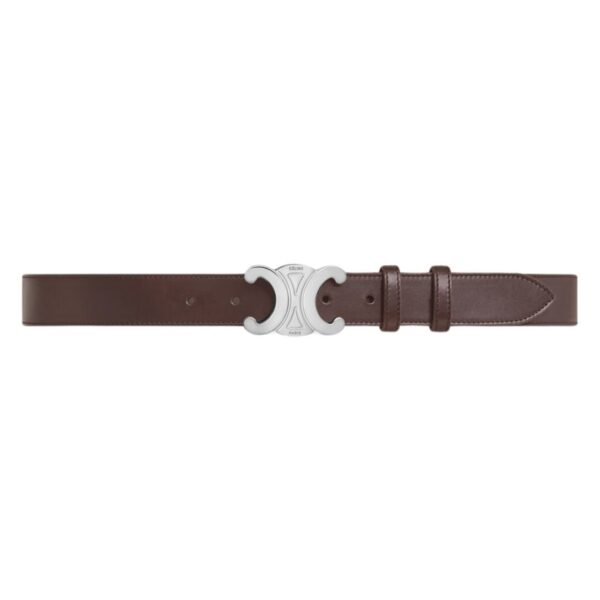 CELINE LARGE TRIOMPHE BELT IN VINTAGE CALFSKIN BLACK - Image 2