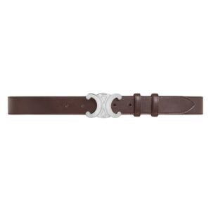 CELINE LARGE TRIOMPHE BELT IN VINTAGE CALFSKIN CAMEL