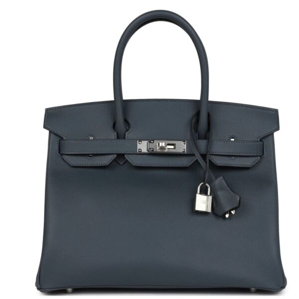 HERMÈS BIRKIN 30 GRIS MISTY EPSOM PALLADIUM HARDWARE