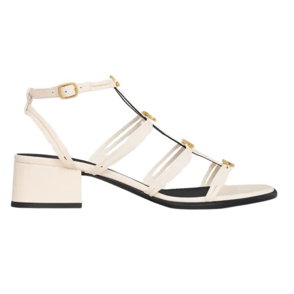 CELINE CLEMENCE MULTI TRIOMPHE SANDAL IN LAMBSKIN GLACIER - Image 2