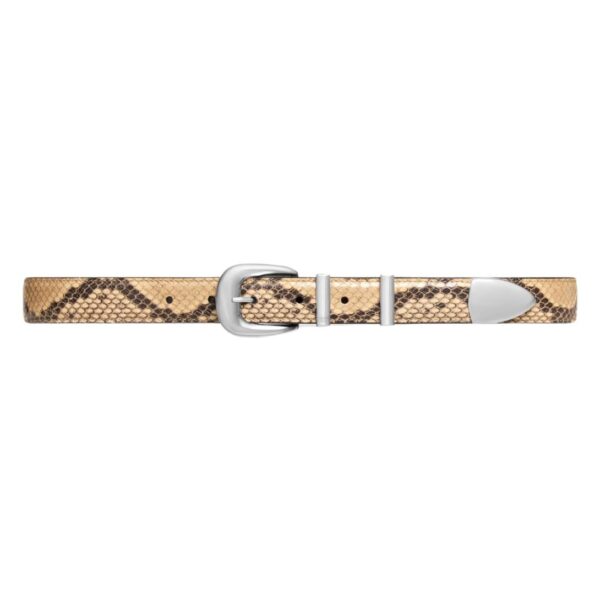 vCELINE MEDIUM WESTERN BELT IN PYTHON PRINTED CALFSKIN