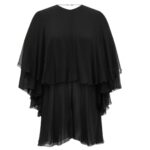 SAINT LAURENT BACKLESS ROMPER IN SILK CREPE MUSLIN