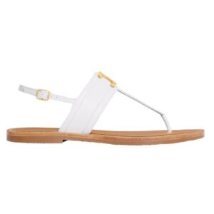 CELINE LYMPIA TRIOMPHE THONG IN CALFSKIN TAN