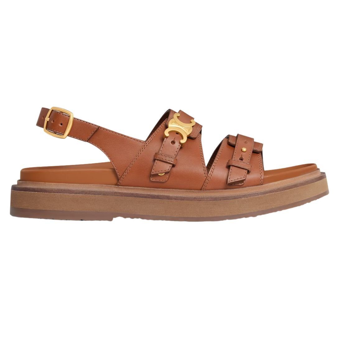 CELINE TIPPI TRIOMPHE SANDAL IN CALFSKIN