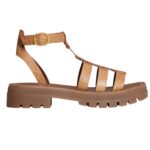 CELINE CLEA TRIOMPHE GLADIATOR SANDAL IN CROCODILE STAMPED CALFSKIN