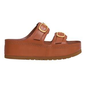 CELINE POLLY WEDGE MULE IN CALFSKIN