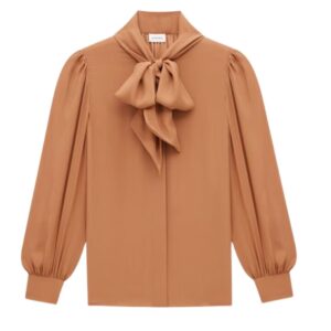 SAINT LAURENT BLOUSE IN SILK CHARMEUSE