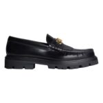 CELINE MARGARET LOAFER WITH TRIOMPHE CHAIN IN POLISHED BULL