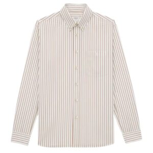 SAINT LAURENT CASSANDRE SHIRT IN STRIPED COTTON POPLIN