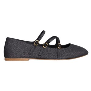 CELINE LES BALLERINES CRISS CROSS BABIES BALLERINA IN LUREX FABRIC